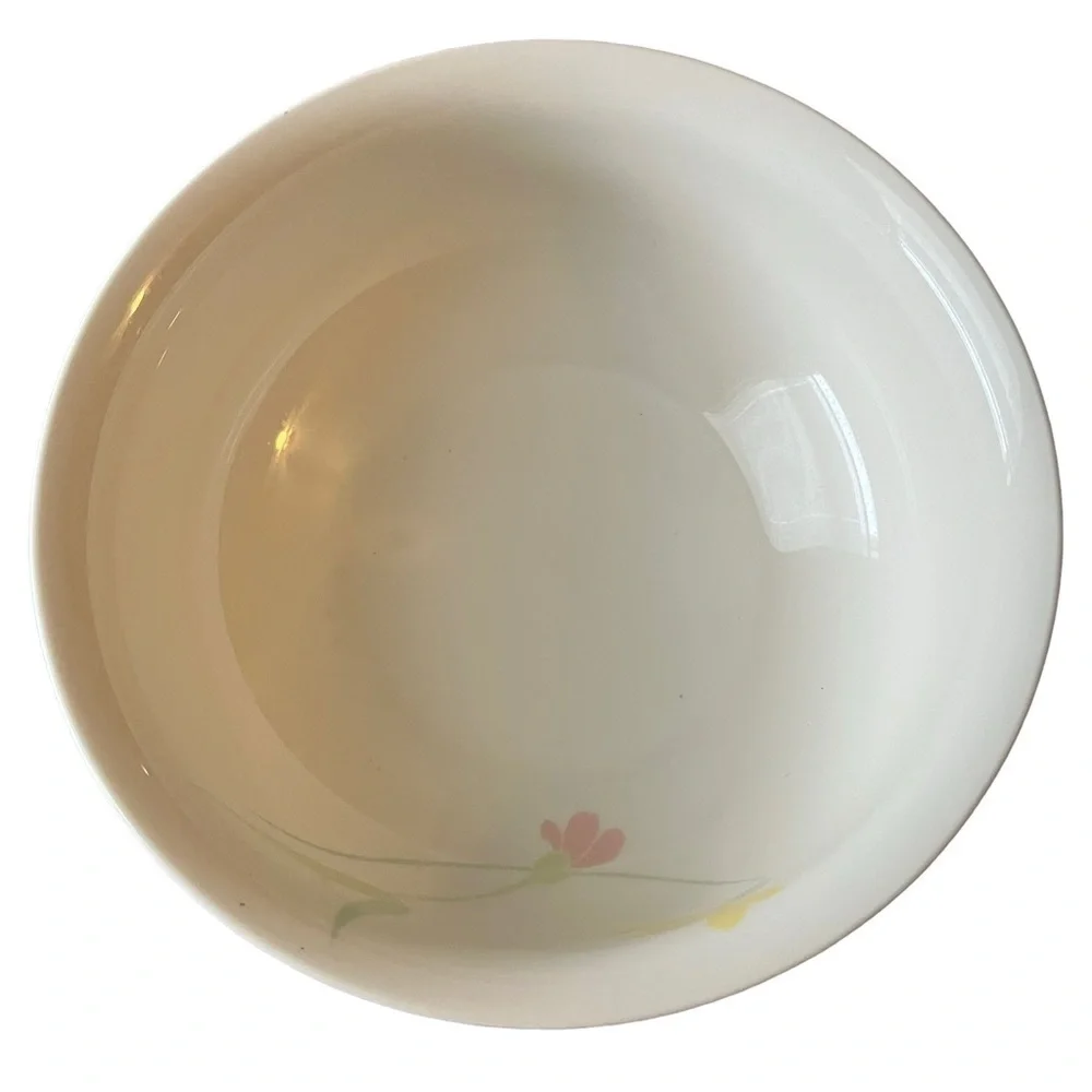 Studio Nova Swedish Porcelain Floral Garden Salad Bowl Serving Plate Dish
